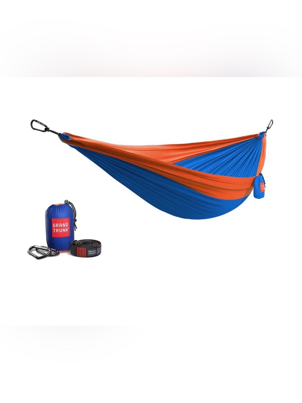 Grand Trunk Double Deluxe Hammock with Straps Orange/Blue